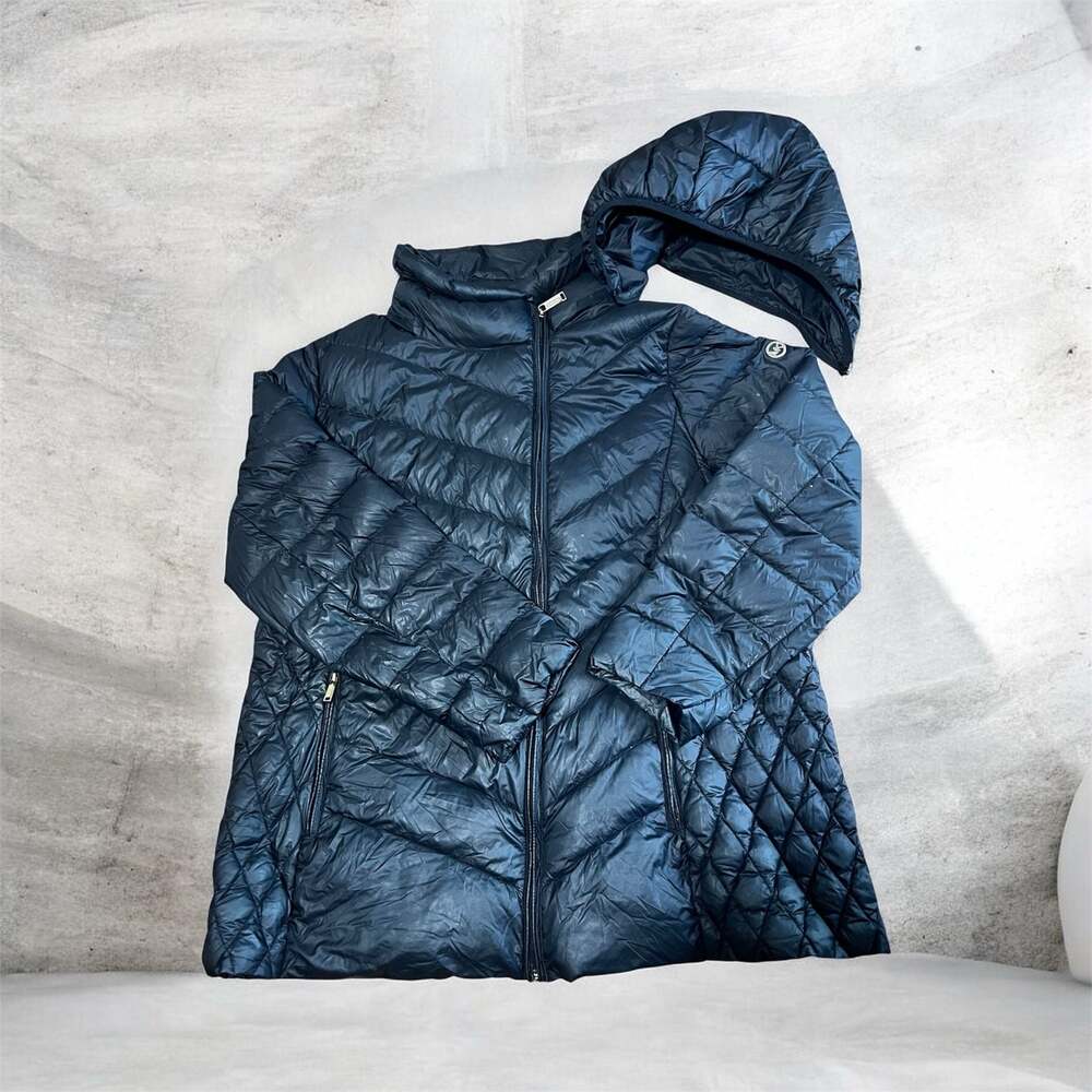 Michael Michael Kors Women's Packable Down Hooded Puffer Jacket